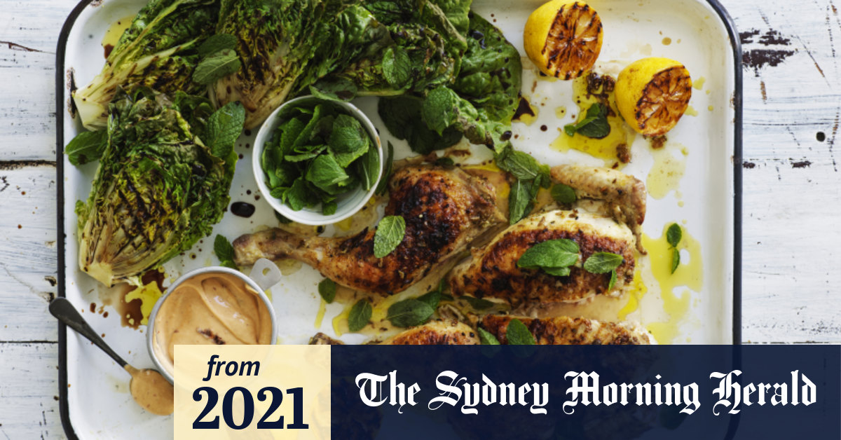 Karen Martini recipe chargrilled chicken with bay, garlic, fennel